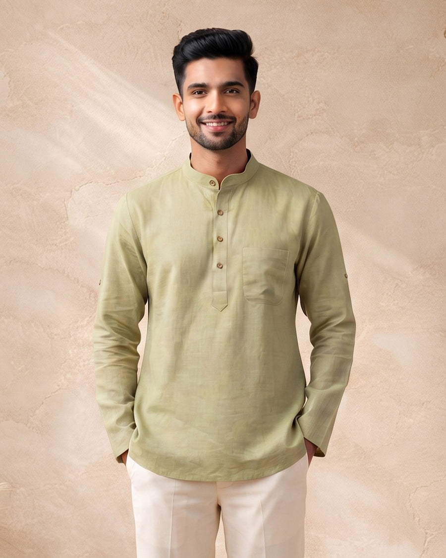 MLS PLAIN SHORT KURTA F/S