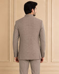 Japanese Jaquard Self Textured Jodhpuri Suit 3Pc Samrat
