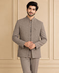 Japanese Jaquard Self Textured Jodhpuri Suit 3Pc Samrat