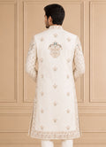 Silk Blend Embroidered Sherwani 2Pc Manohar