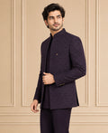 Japanese Jaquard Self Textured Jodhpuri Suit 3Pc Ahaan
