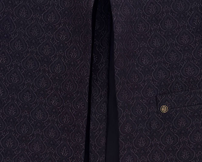 Japanese Jaquard Self Textured Jodhpuri Suit 3Pc Ahaan