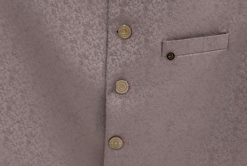 Jaquard Self Textured Jawahar Jacket 1Pc Divyam