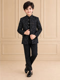 Jaquard Self Textured Kids Jodhpuri Suit 3Pc Nihaal