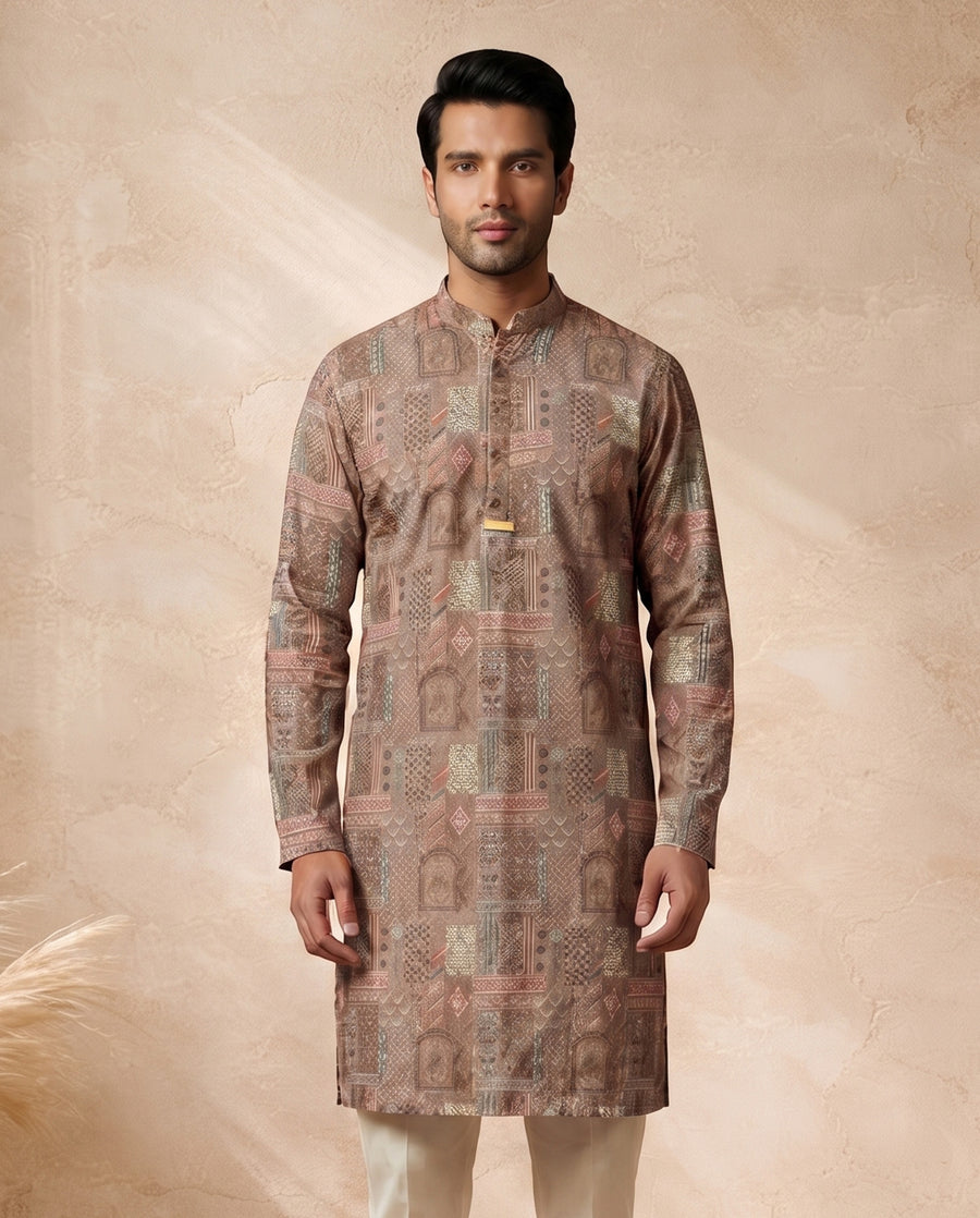 MLS PRINTED KURTA PAJAMA