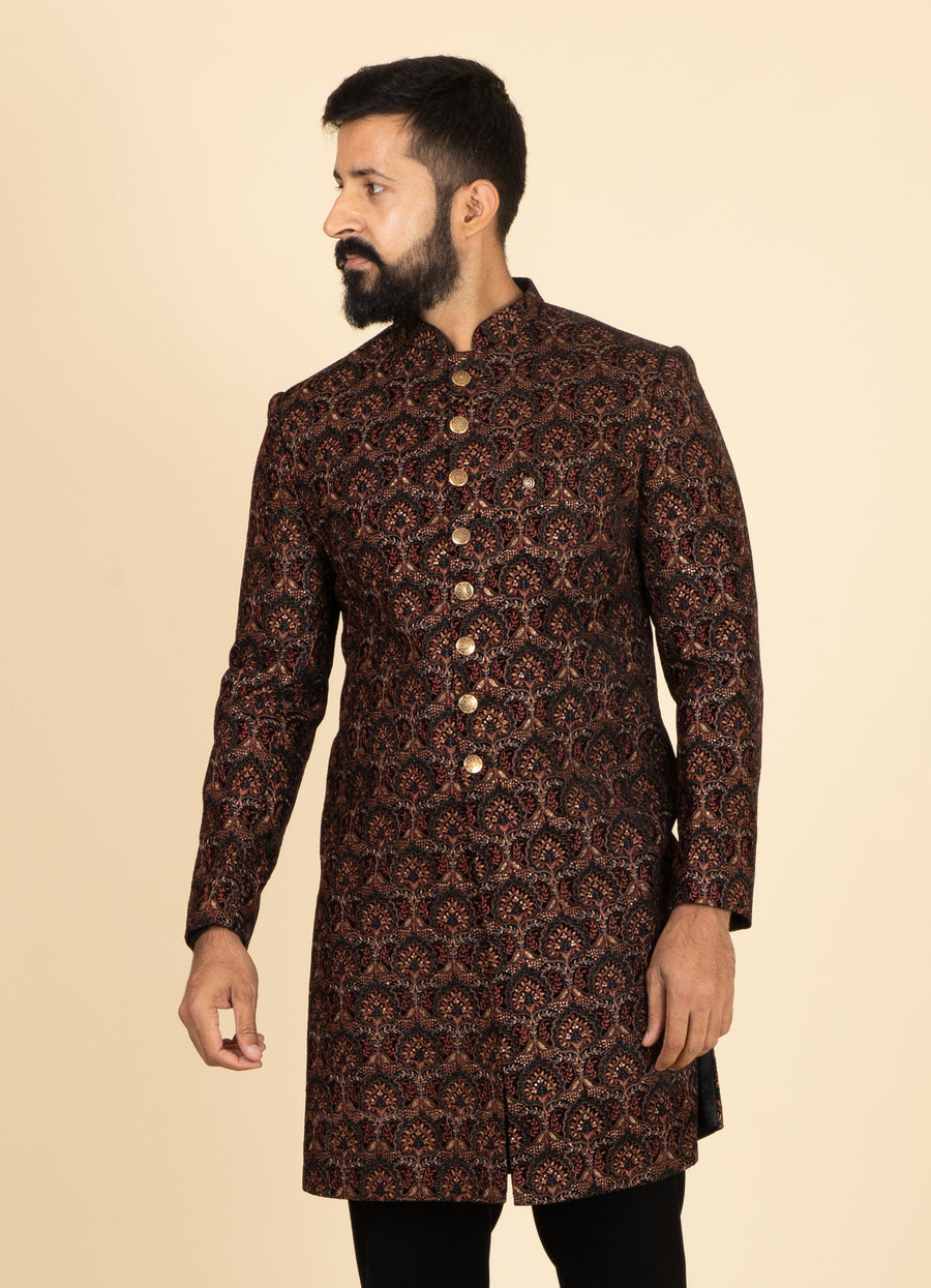 MLS VELVET INDO WESTERN 2PCS