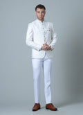 MLS EMBROIDERED JODHPURI SUIT 2PCS