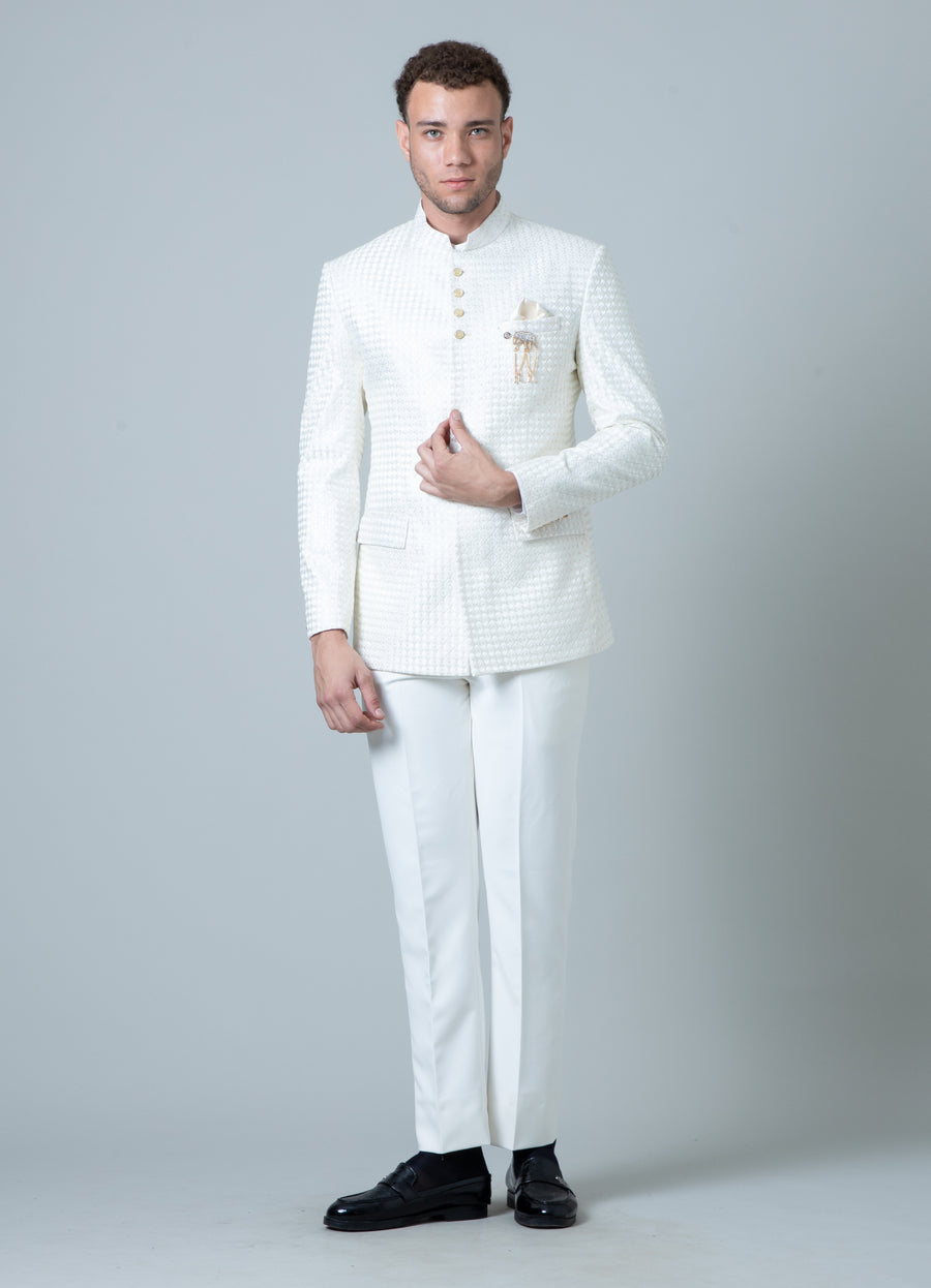 MLS EMBROIDERED JODHPURI SUIT
