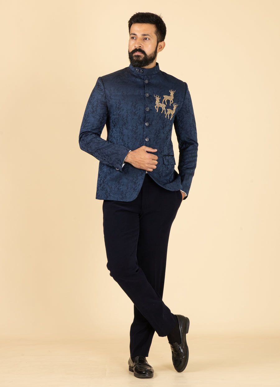 MLS EMBROIDERED JODHPURI SUIT 2 PCS