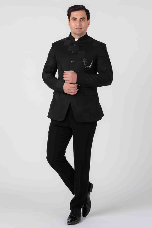 Jodhpuri suits black top