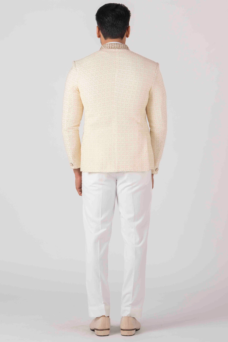 Cream Colour Raw Silk Jodhpuri Suits at best price in Mumbai | ID:  20678083873