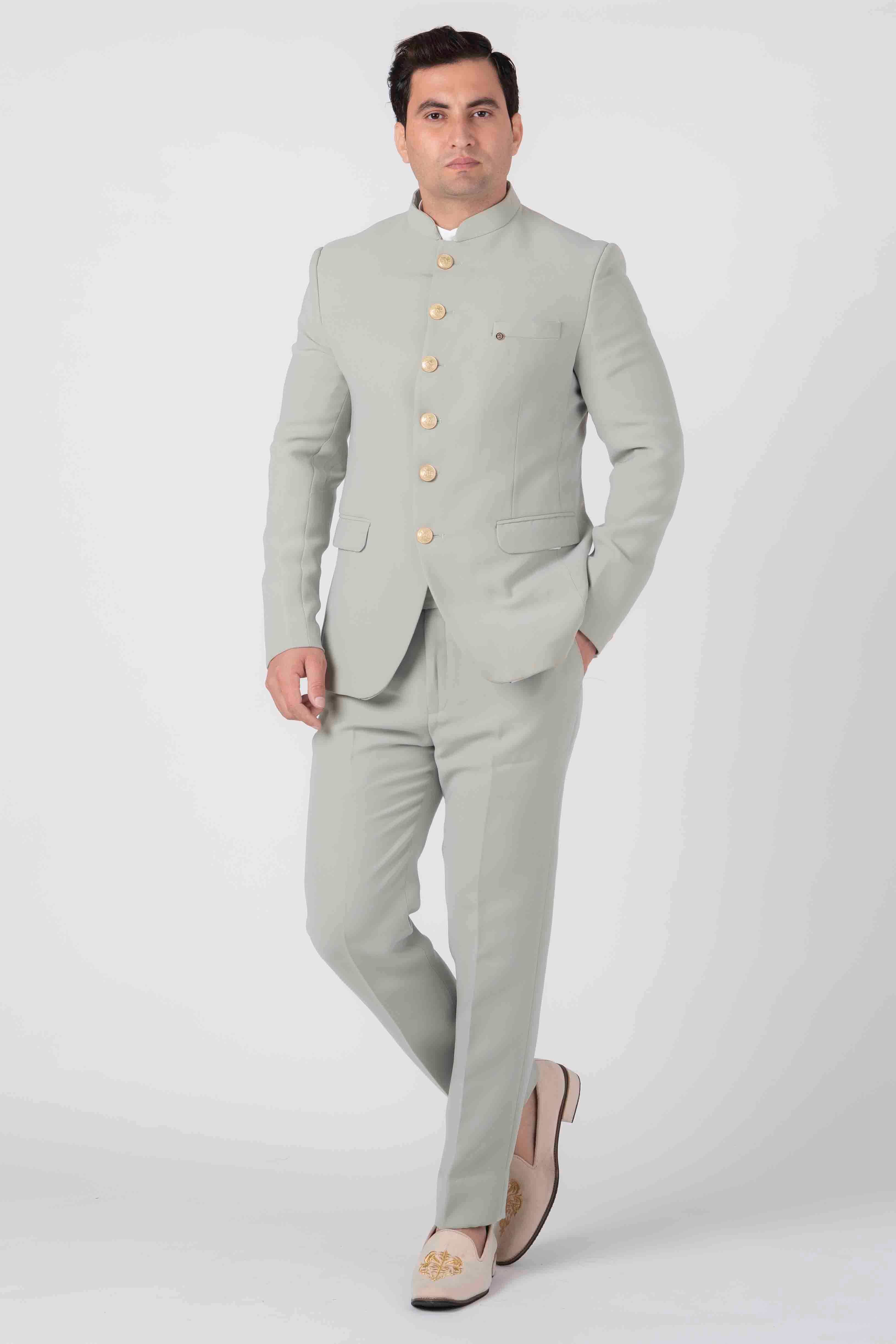 Shop Mehandi Green PLAIN JODHPURI SUIT online - 01-0651 Shop Mehandi Green PLAIN JODHPURI SUIT online - 01-0651