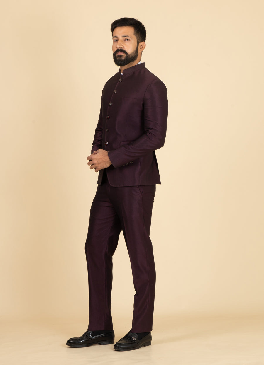 MLS PLAIN JODHPURI SUIT 2PCS