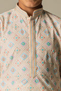 MLS KIDS EMBROIDERED KURTA PAJAMA