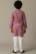 MLS KIDS PRINTED KURTA PAJAMA