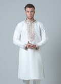 MLS EMROIDERED KURTA PAJAMA 2PCS