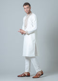 MLS EMROIDERED KURTA PAJAMA 2PCS