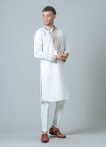 MLS EMROIDERED KURTA PAJAMA 2PCS