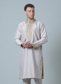 MLS EMROIDERED KURTA PAJAMA 2PCS