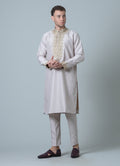 MLS EMROIDERED KURTA PAJAMA 2PCS