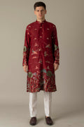 MLS EMBROIDERED KURTA PAJAMA