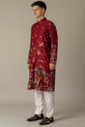 MLS EMBROIDERED KURTA PAJAMA