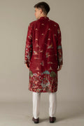 MLS EMBROIDERED KURTA PAJAMA