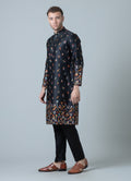 MLS EMBROIDERED KURTA PAJAMA 2PCS