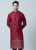 MLS EMBROIDERED KURTA PAJAMA 2PCS