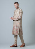 MLS EMROIDERED KURTA PAJAMA 2PCS