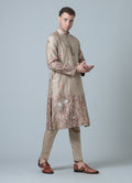 MLS EMROIDERED KURTA PAJAMA 2PCS