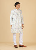 MLS EMBROIDERED KURTA PAJAMA