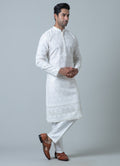 MLS EMBROIDERED KURTA PAJAMA