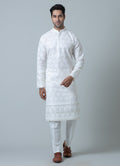 MLS EMBROIDERED KURTA PAJAMA