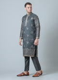 MLS EMBROIDERED KURTA PAJAMA 2PCS