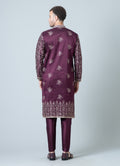 MLS EMBROIDERED KURTA PAJAMA 2PCS