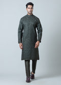 MLS EMBROIDERED KURTA PAJAMA