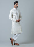 MLS EMBROIDERED KURTA PAJAMA