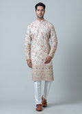 MLS EMBROIDERED KURTA PAJAMA