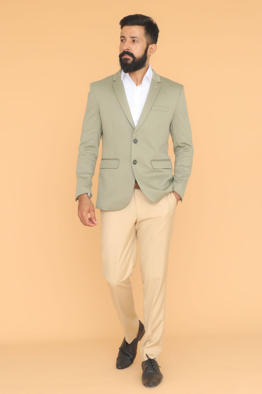 Shop SEA GREEN COAT BLAZER 1PCS online-5263 Shop SEA GREEN COAT BLAZER 1PCS online-5263