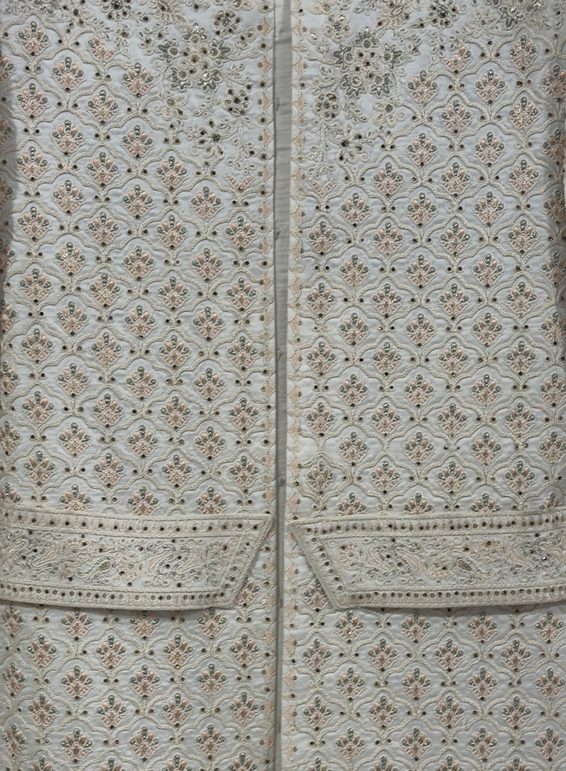 MLS EMBROIDERED SHERWANI 1PC