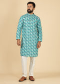 MLS PRINTED KURTA PAJAMA 2PCS