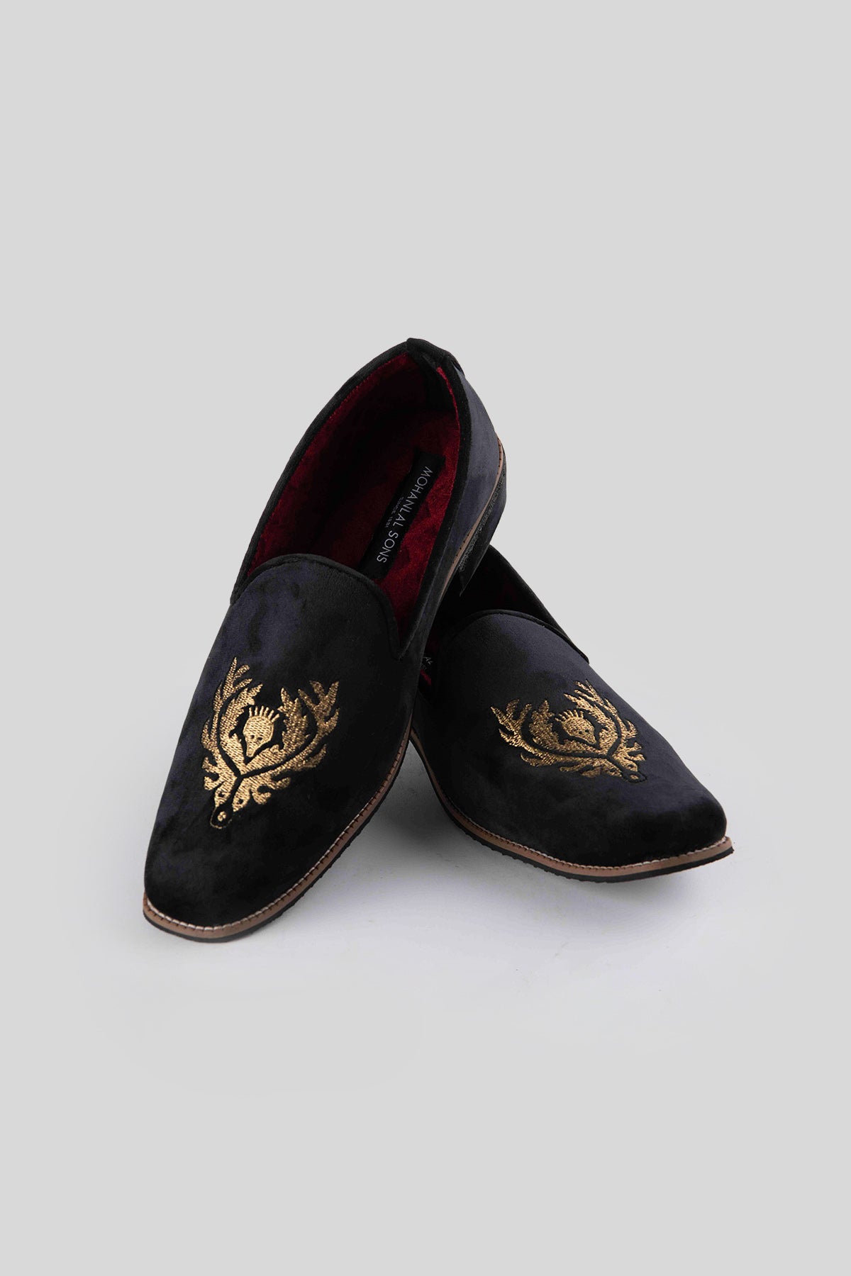 Shop Black MLS Velvet Shoes online black