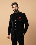 MLS VELVET JODHPURI SUIT 2PCS