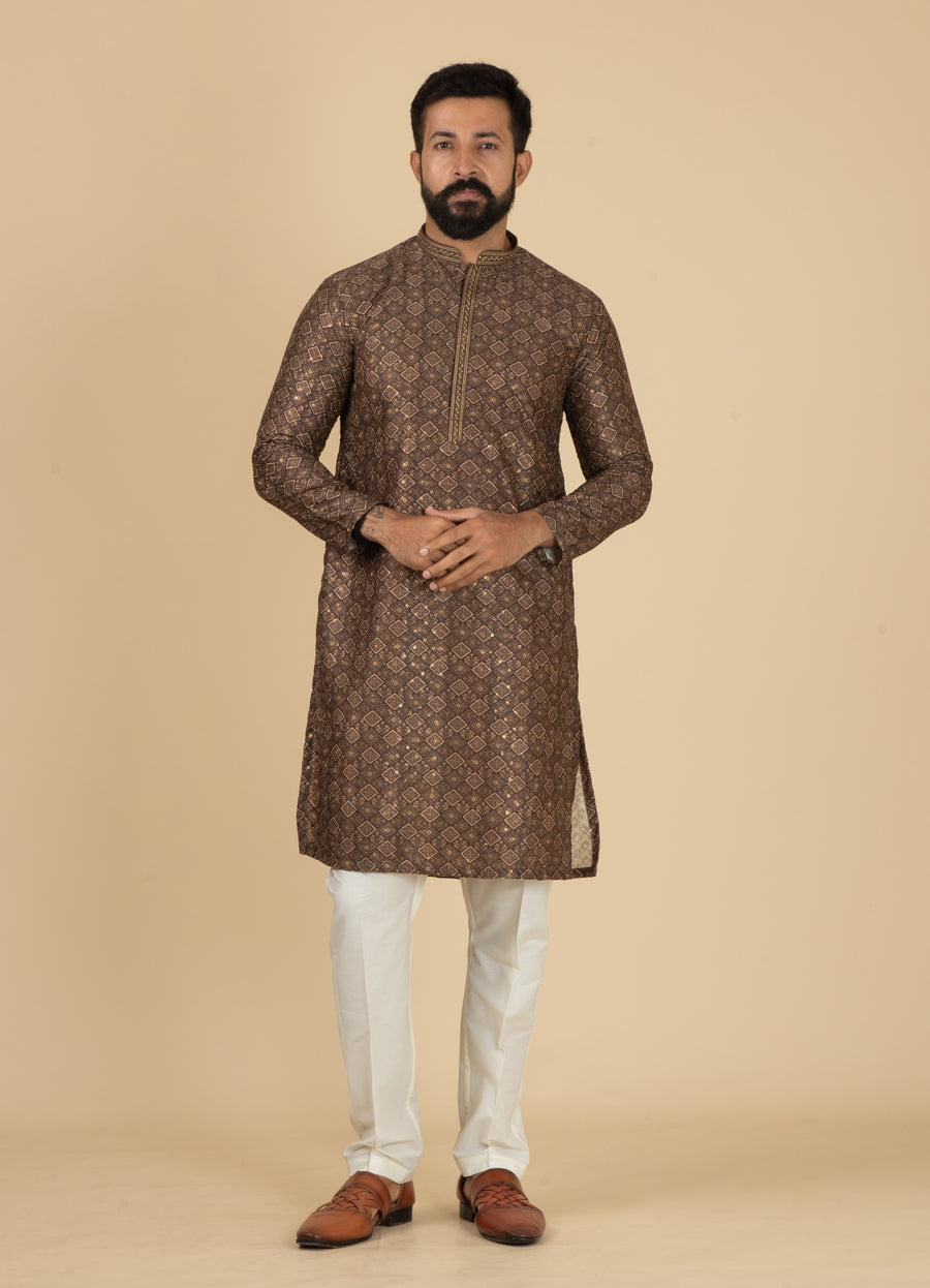 MLS PRINTED KURTA PAJAMA 2PCS