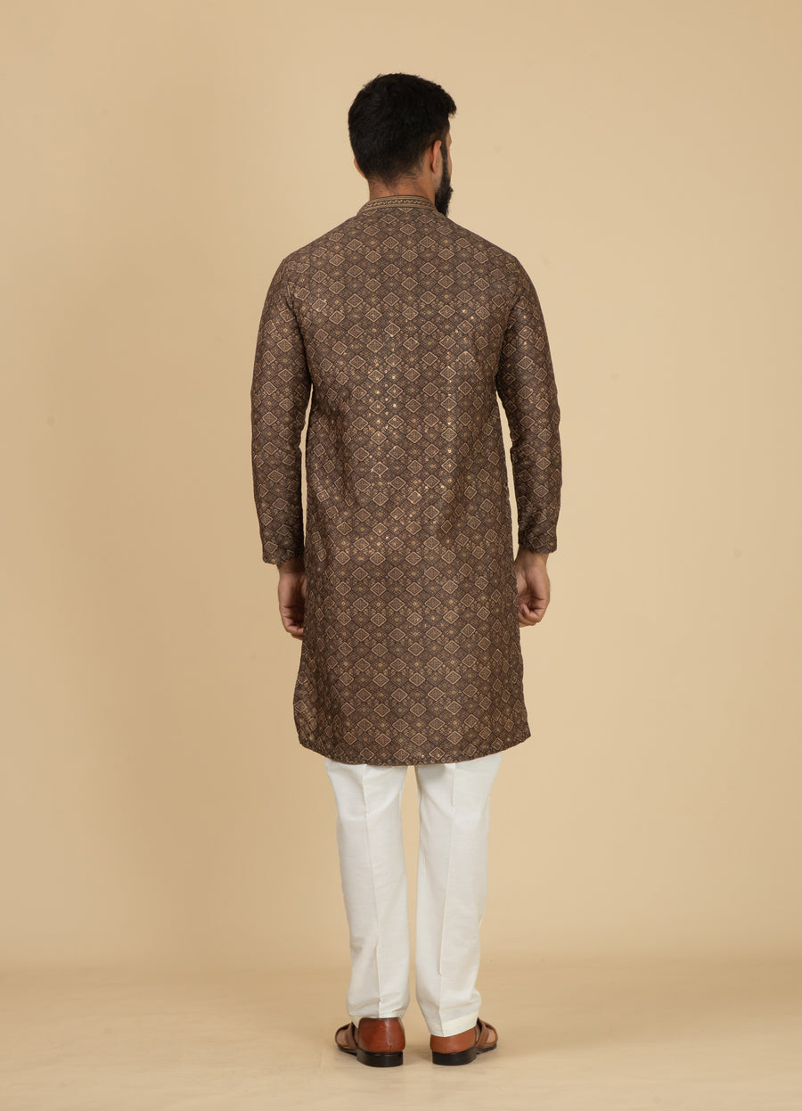 MLS PRINTED KURTA PAJAMA 2PCS