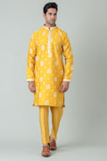MLS EMBROIDERED KURTA PAJAMA