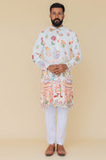 MLS EMBROIDERED KURTA PAJAMA