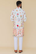 MLS EMBROIDERED KURTA PAJAMA