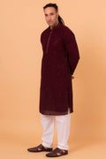 MLS CHIKANKARI KURTA Pajama